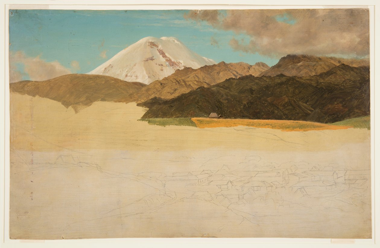 Mount Chimborazo og Guaranda, Ecuador av Frederic Edwin Church