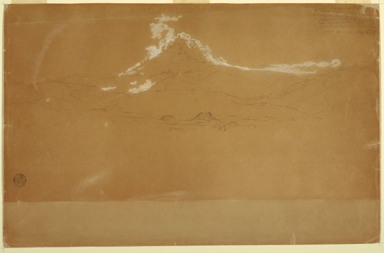 Mount Chimborazo, nær Guanojo og Guaranda, Ecuador av Frederic Edwin Church