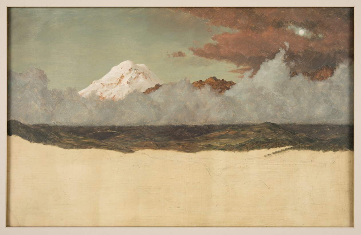 Mount Chimborazo gjennom Rising Mist and Clouds av Frederic Edwin Church