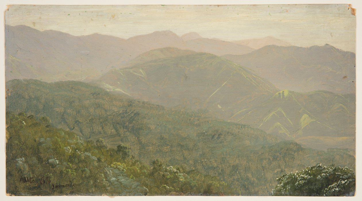 Fjelllandskap, Jamaica av Frederic Edwin Church