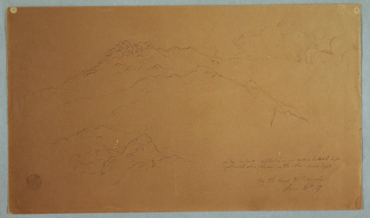 Fjelllandskap på veien til Mocho, Ecuador av Frederic Edwin Church