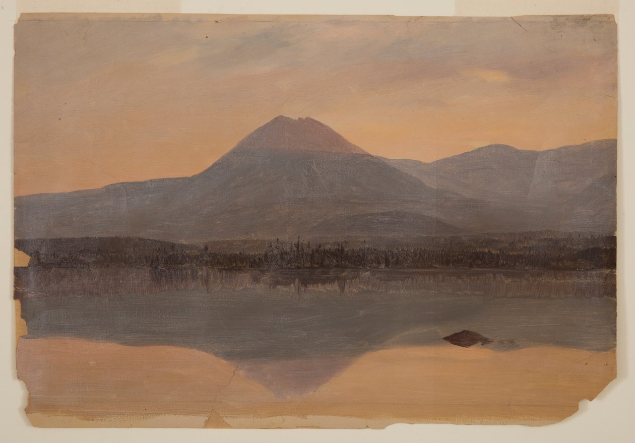 Katahdin-fjellet fra Katahdin-sjøen av Frederic Edwin Church