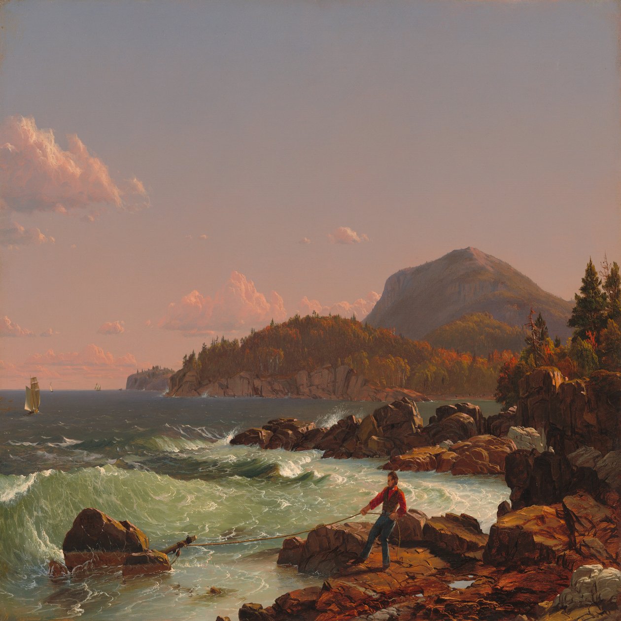 Newport Mountain, Mount Desert av Frederic Edwin Church