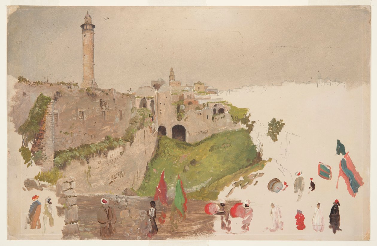 Parade Entering the City, Jaffa av Frederic Edwin Church