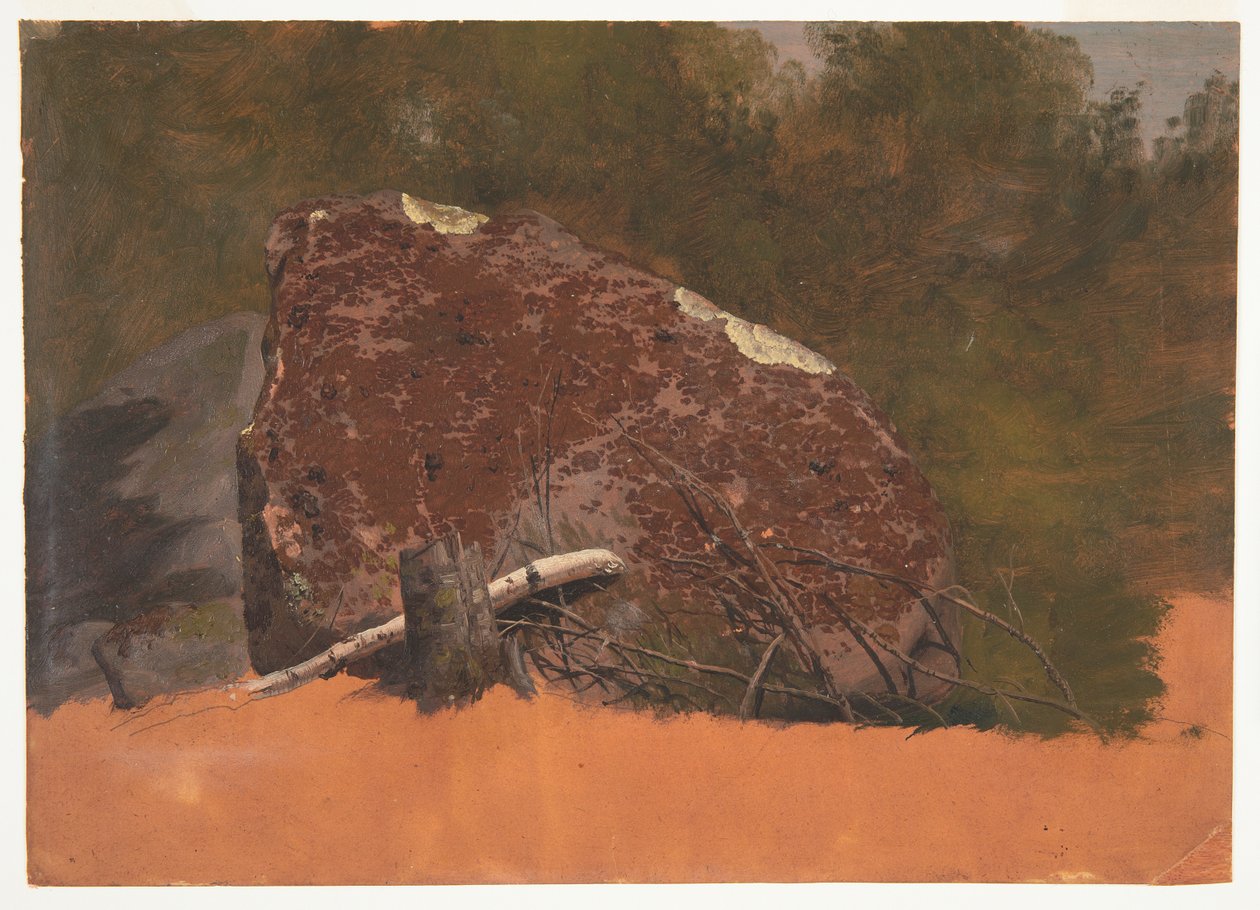 Muligens Mt. Desert, Island, rock av Frederic Edwin Church