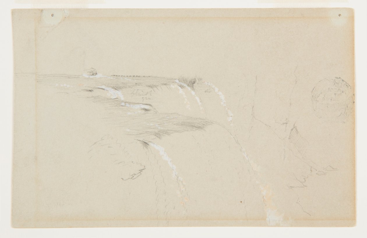Randen av American Falls, Niagara River av Frederic Edwin Church