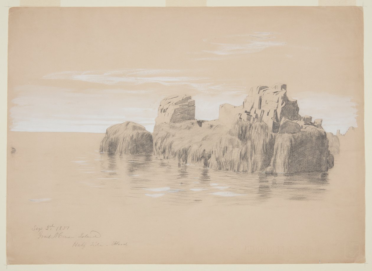 Steiner ved kysten, Grand Manan Island, Canada av Frederic Edwin Church