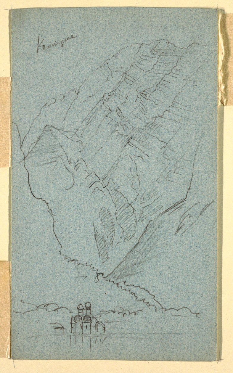 Bredden av Konigssee, B av Frederic Edwin Church