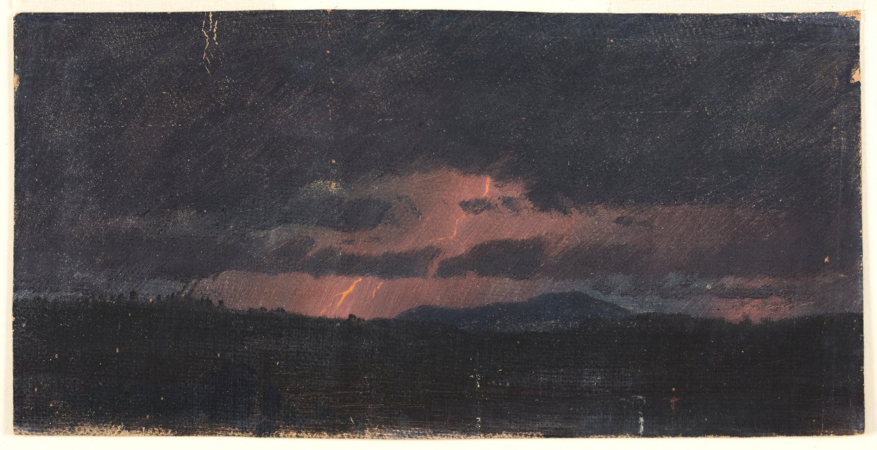 Storm over Hudson Valley av Frederic Edwin Church