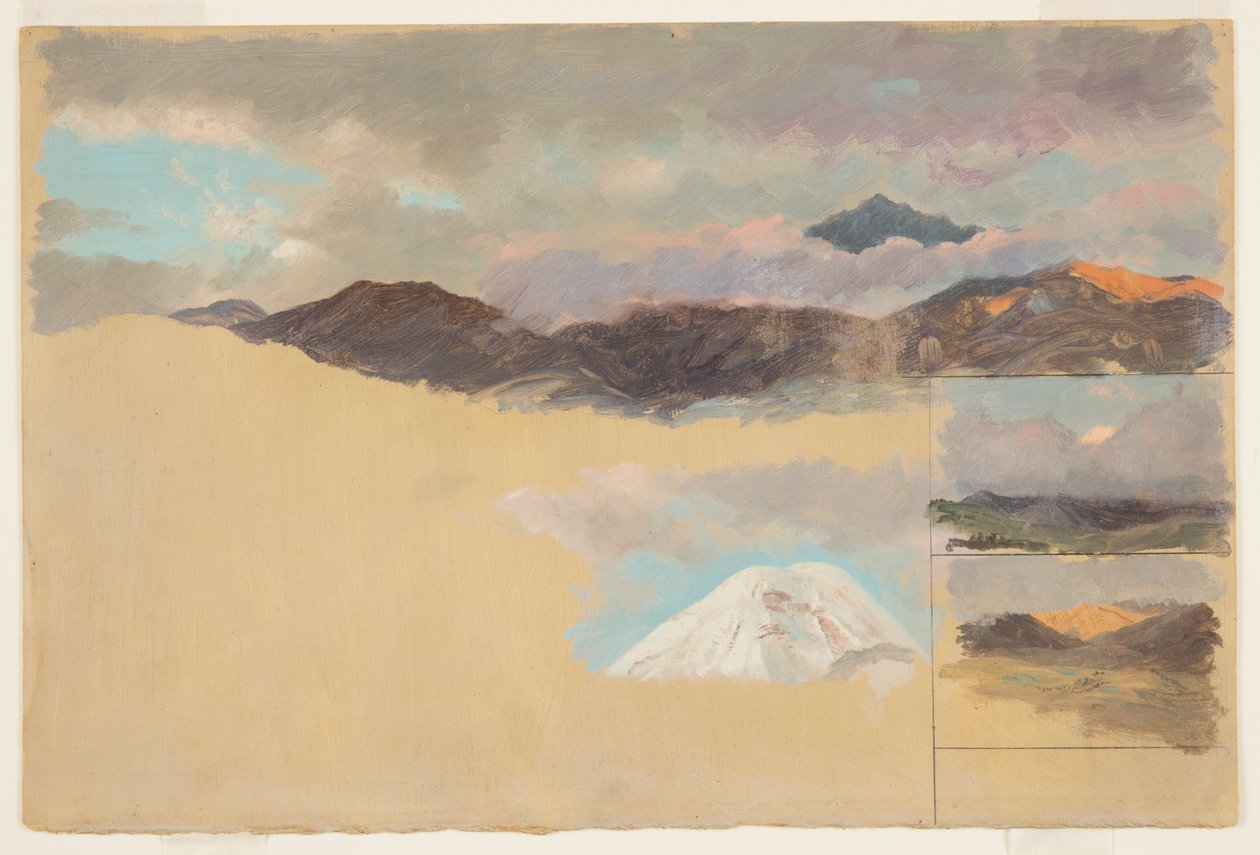 Studier av Mount Chimborazo, Ecuador av Frederic Edwin Church