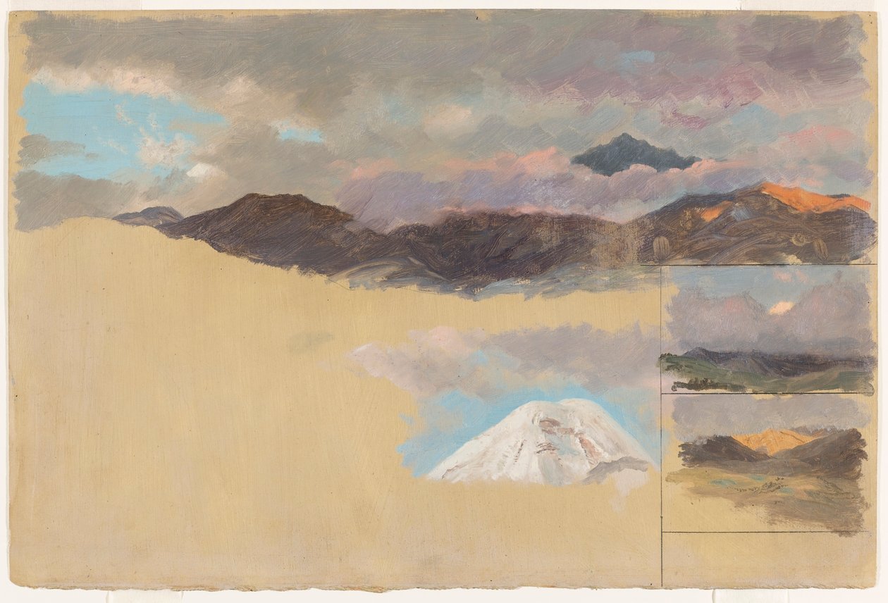 Studier av Mount Chimborazo, Ecuador av Frederic Edwin Church