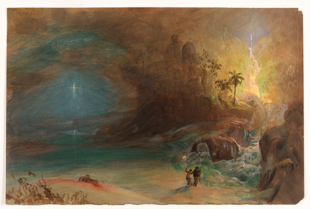 Studie for "Apotheosis to Thomas Cole" av Frederic Edwin Church