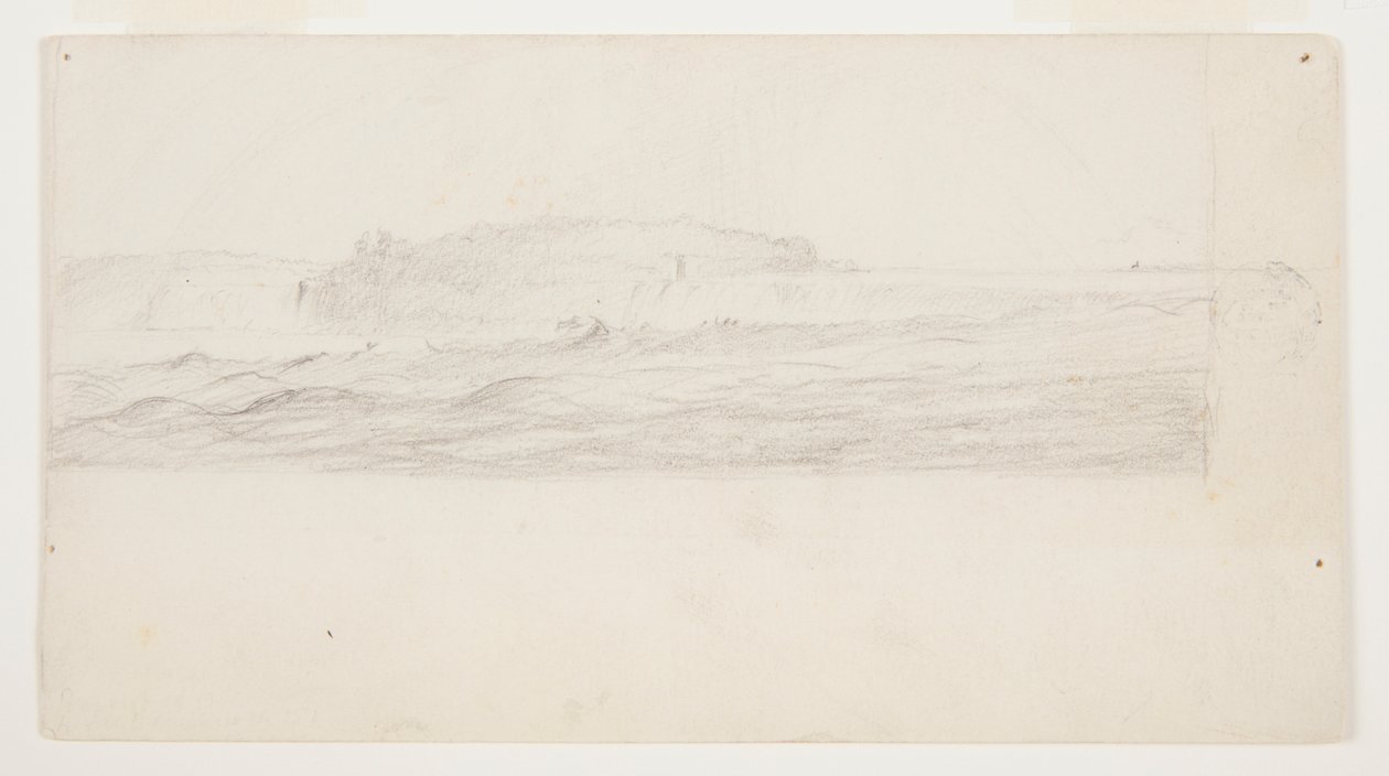 Studie for et maleri av Niagara Falls av Frederic Edwin Church