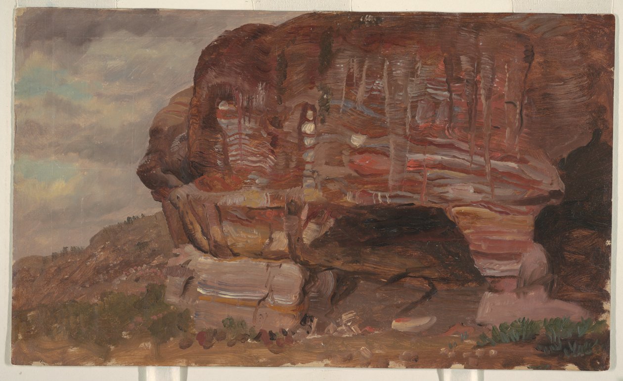 Studie av en zoomorf bergart, Petra av Frederic Edwin Church