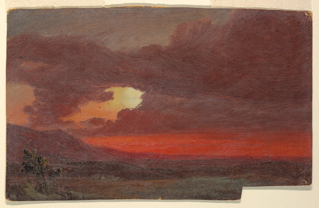 Sunset, Hudson, New York av Frederic Edwin Church