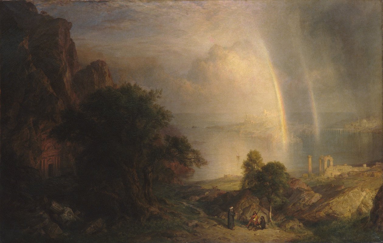 Egeerhavet, ca. 1877 (olje på lerret) av Frederic Edwin Church
