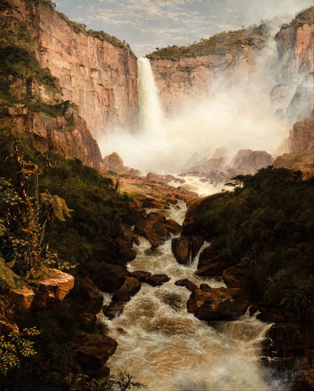 The Falls of the Tequendama nær Bogota, New Granada av Frederic Edwin Church