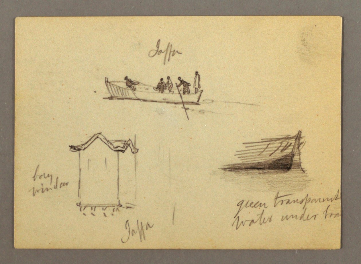 Tolv figurskisser, Joffa, Palestina av Frederic Edwin Church
