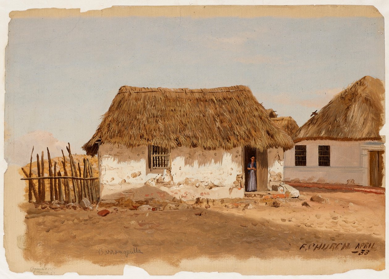 To hus i Barranquilla, Colombia av Frederic Edwin Church