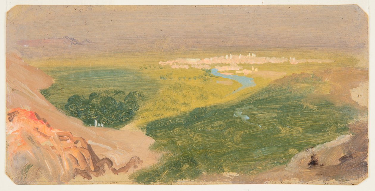 Utsikt mot Damaskus, Syria av Frederic Edwin Church