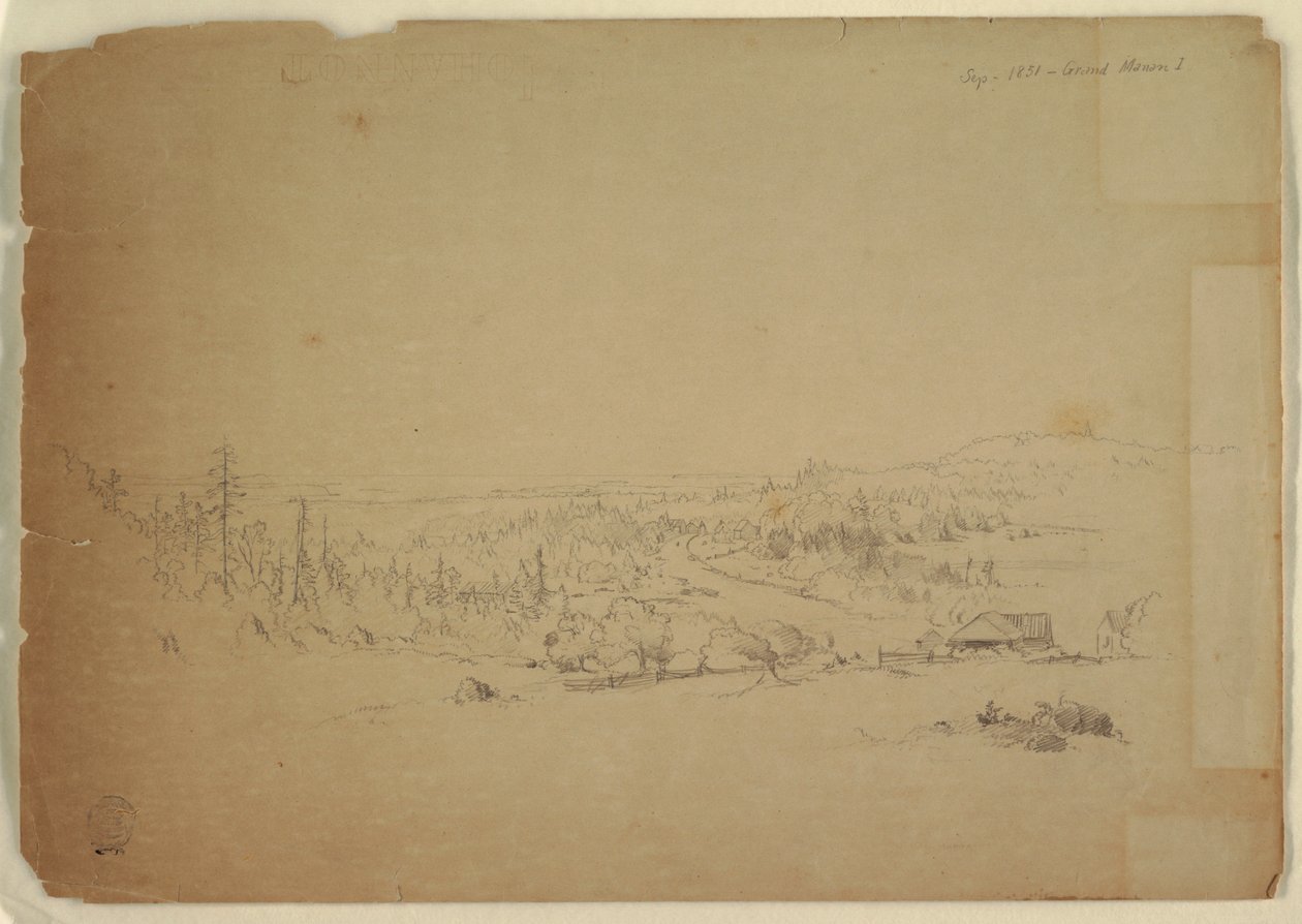 Utsikt fra Grand Manan Island, Canada, til havet av Frederic Edwin Church
