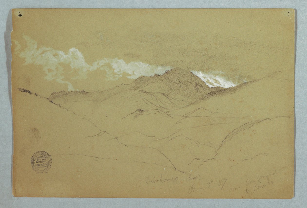 Utsikt fra øst for Mount Chimborazo, Ecuador av Frederic Edwin Church