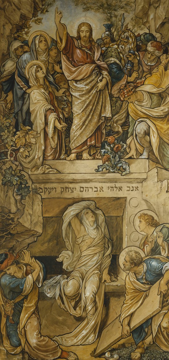 Oppreisningen av Lasarus, av Frederic James Shields