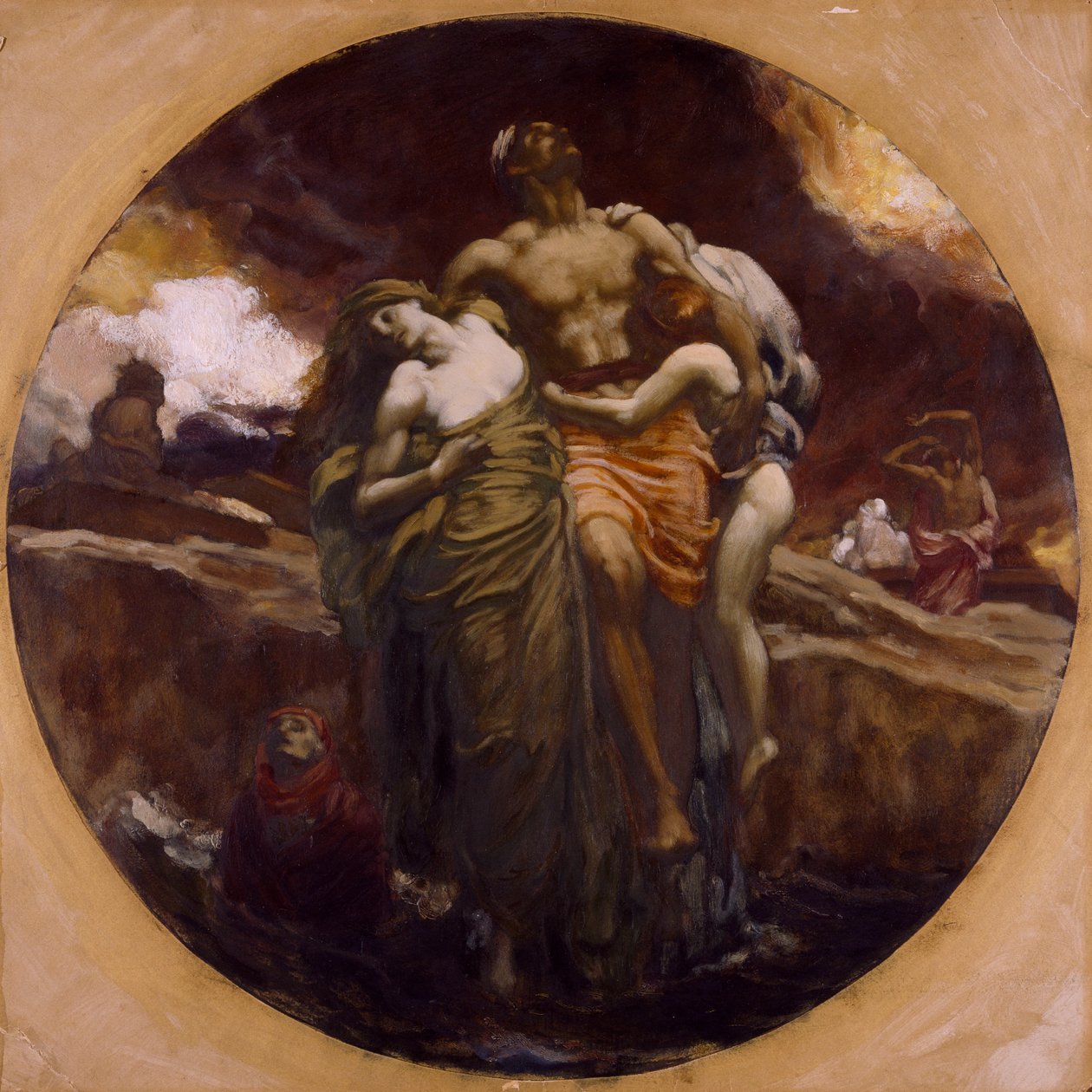 Og havet ga opp de døde som var i det av Frederic Leighton