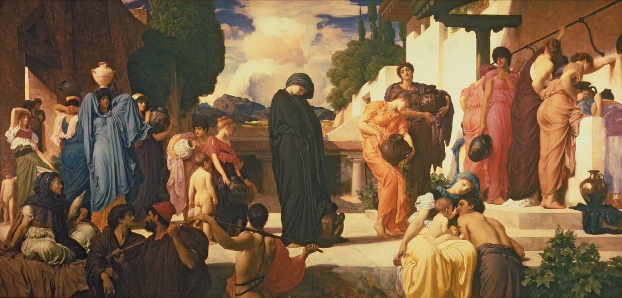 Captive Andromache, ca. 1888 (olje på lerret) (se 226710 og 250633) av Frederic Leighton