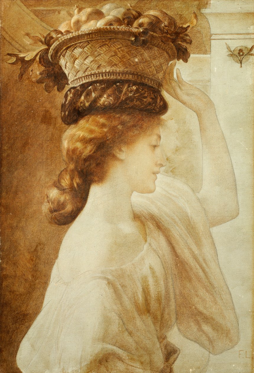 Eucharis: A Girl with a Basket of Fruit av Frederic Leighton