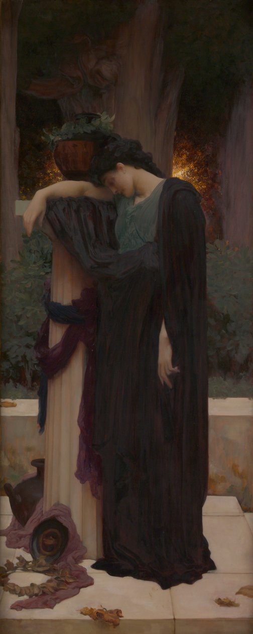 Lachrymae, ca. 1894-95 (olje på lerret) av Frederic Leighton