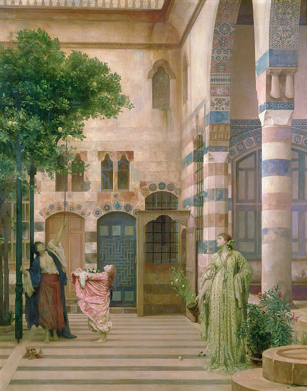 Gamle Damaskus, det jødiske kvarteret eller å samle sitroner, ca. 1873-74 av Frederic Leighton