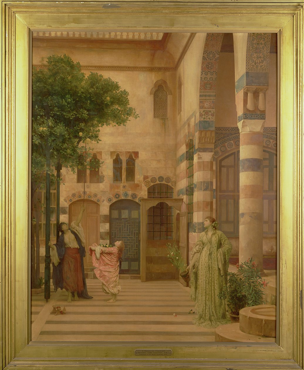 Gamle Damaskus: Jødens kvarter eller samler sitroner, ca. 1873-1874 av Frederic Leighton