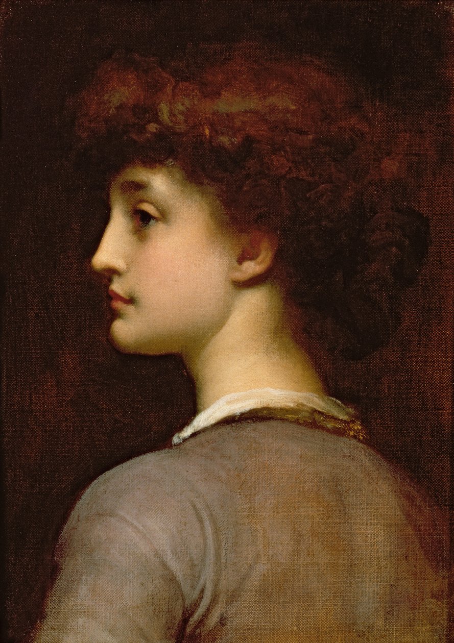 Portrett av en ung jente av Frederic Leighton