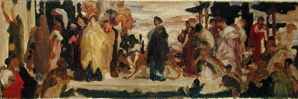 Studie for den syrakusiske bruden (olje på lerret) av Frederic Leighton