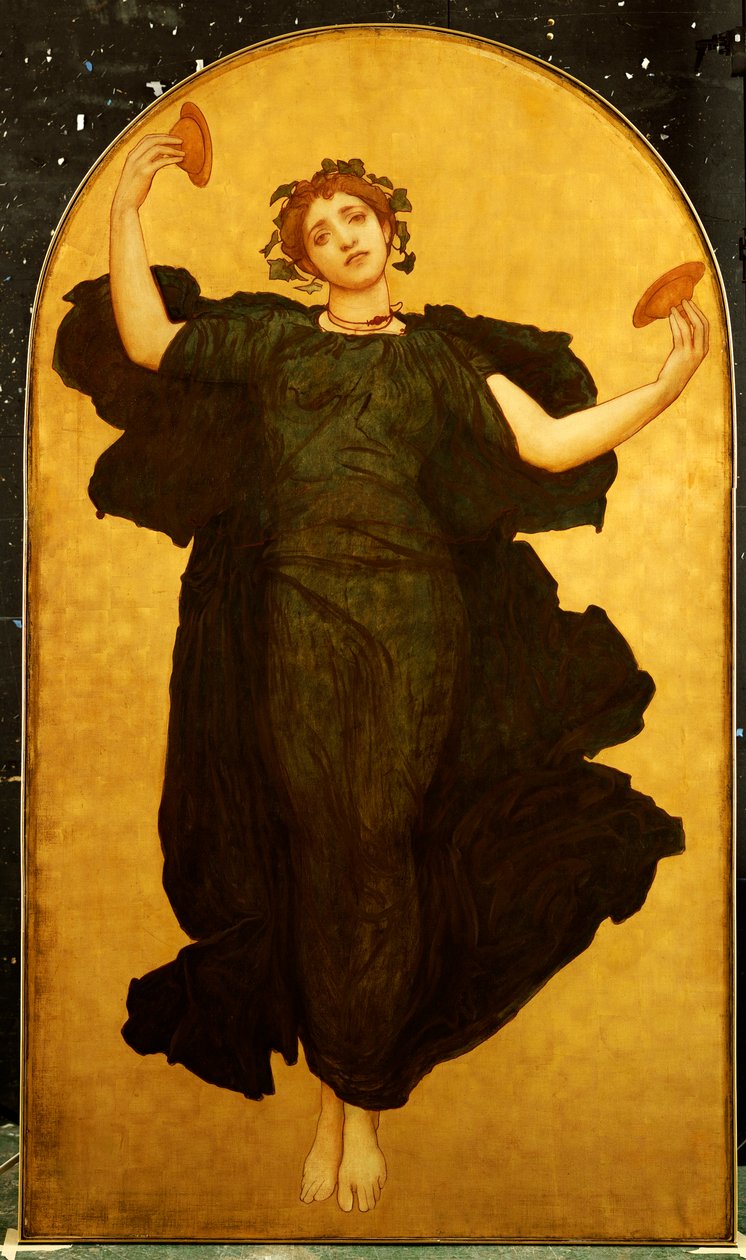 Cymbalistenes dans av Frederic Leighton
