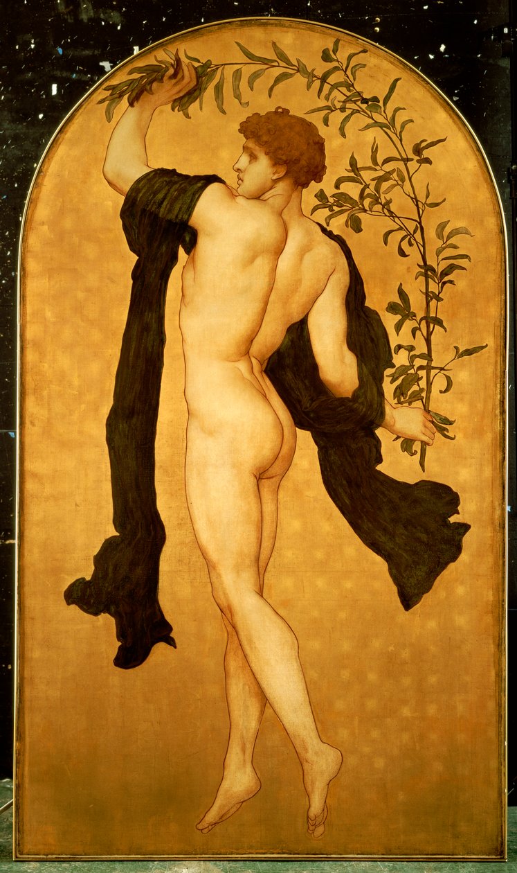 Cymbalistenes dans av Frederic Leighton