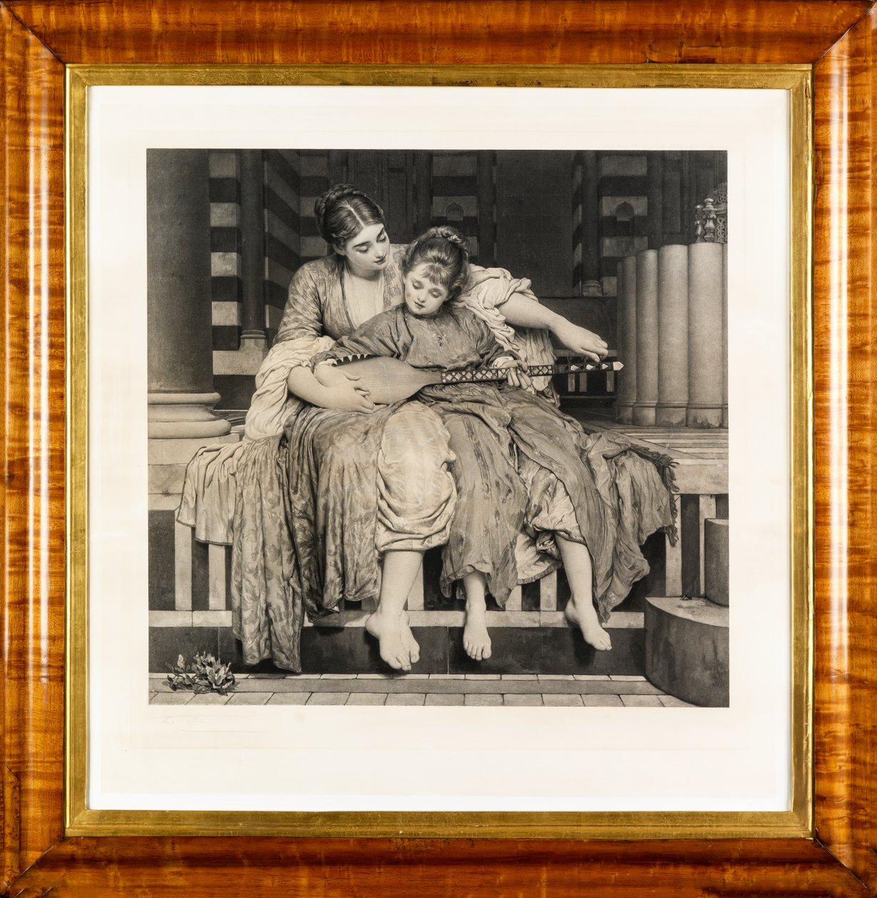 Musikktimen (fotogravyr) av Frederic Leighton