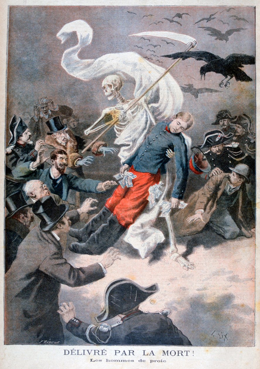 Levert ved døden!, 1896 av Frederic Lix