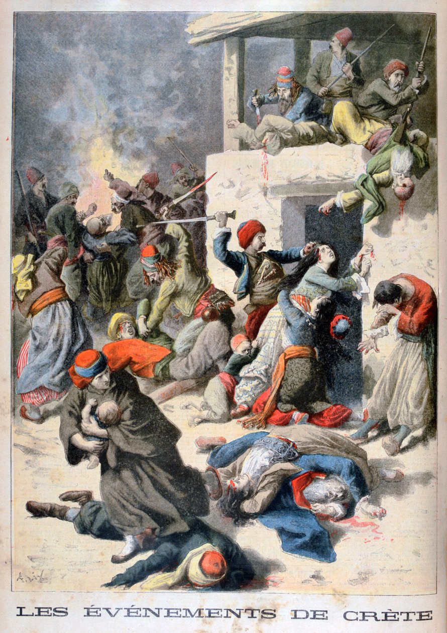 Hendelser på Kreta, 1896 av Frederic Lix
