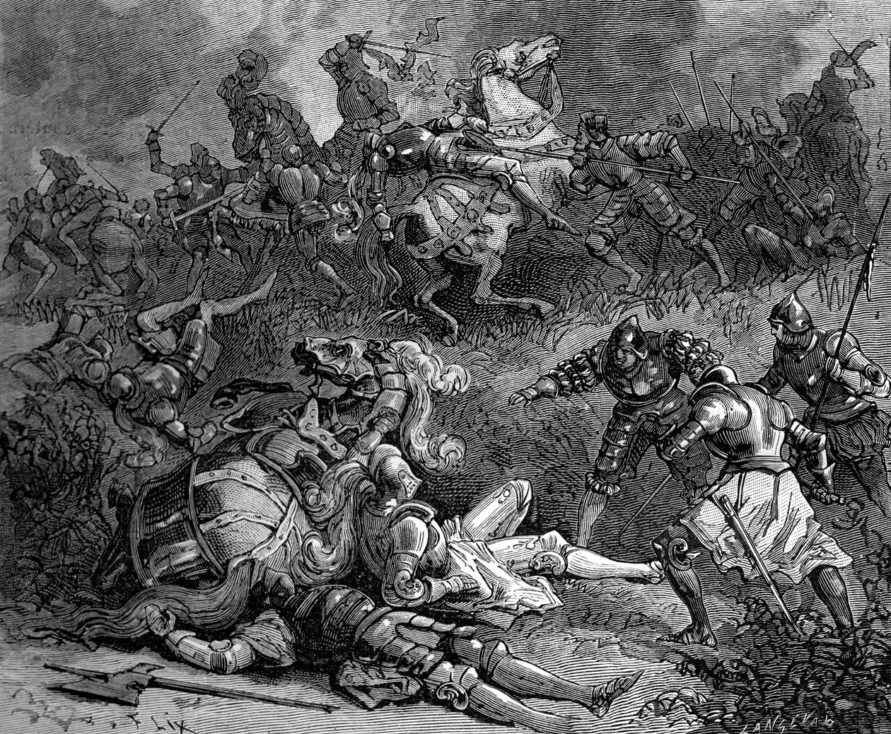 Frans I av Frankrike beleiret Pavia, Italia, 28. oktober 1524 1882-1884. av Frederic Lix