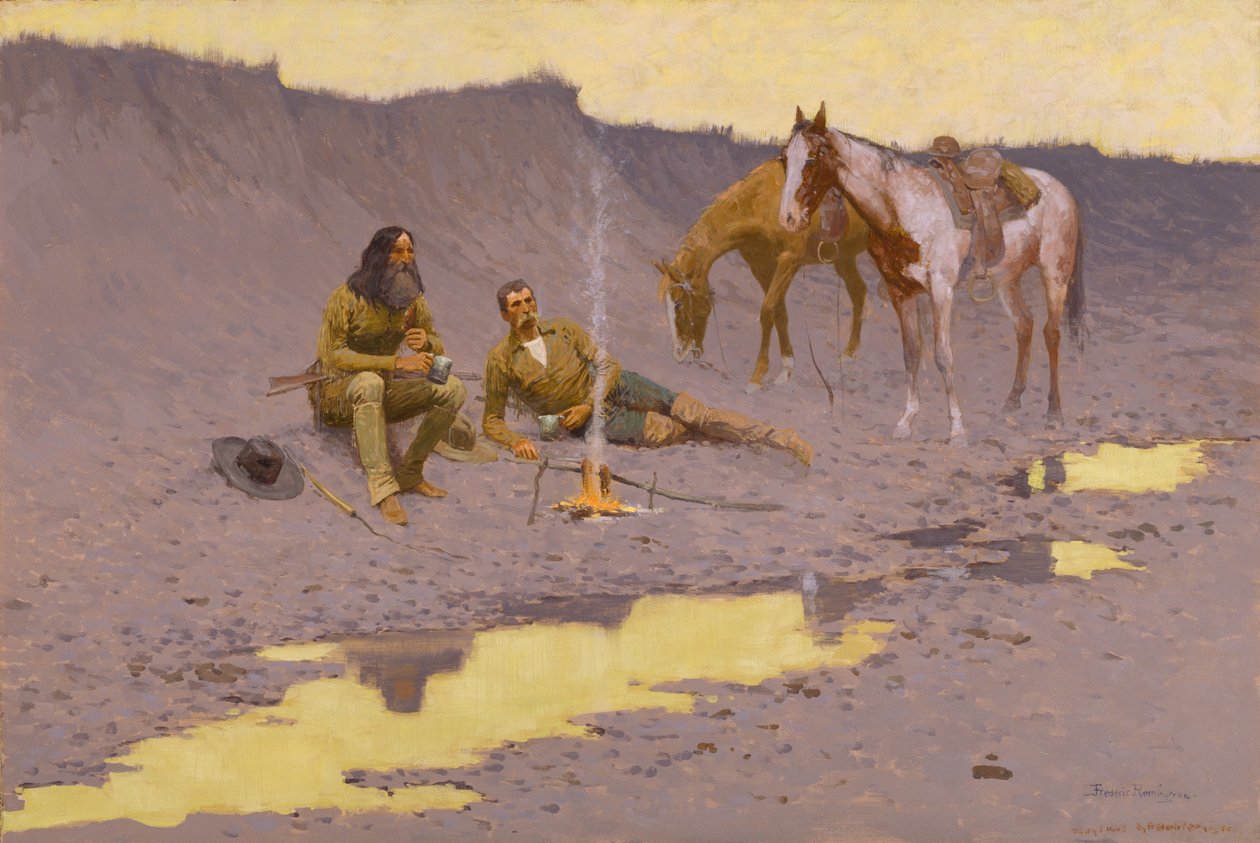 Et nytt år på Cimarron av Frederic Remington