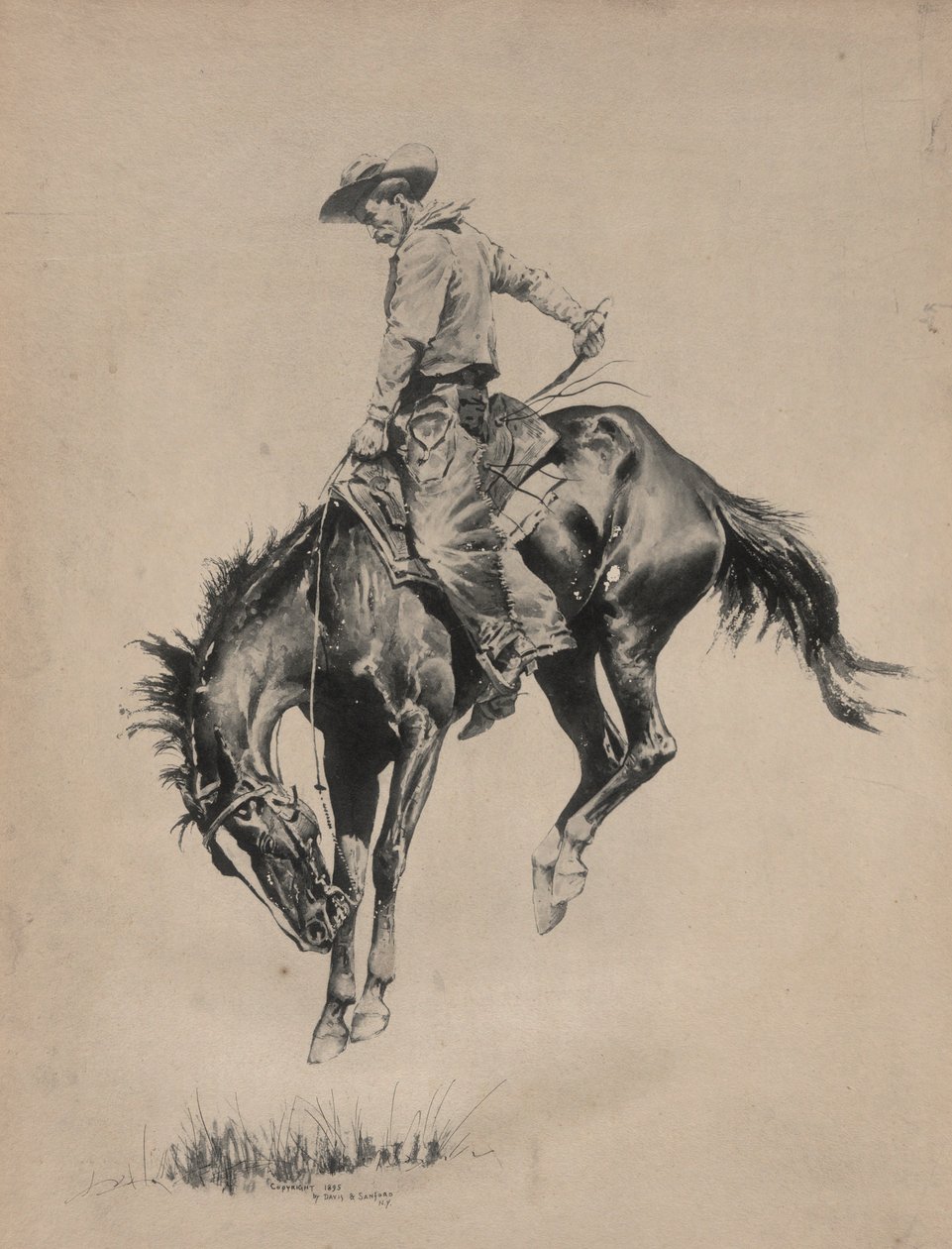 Bronco Buster av Frederic Remington