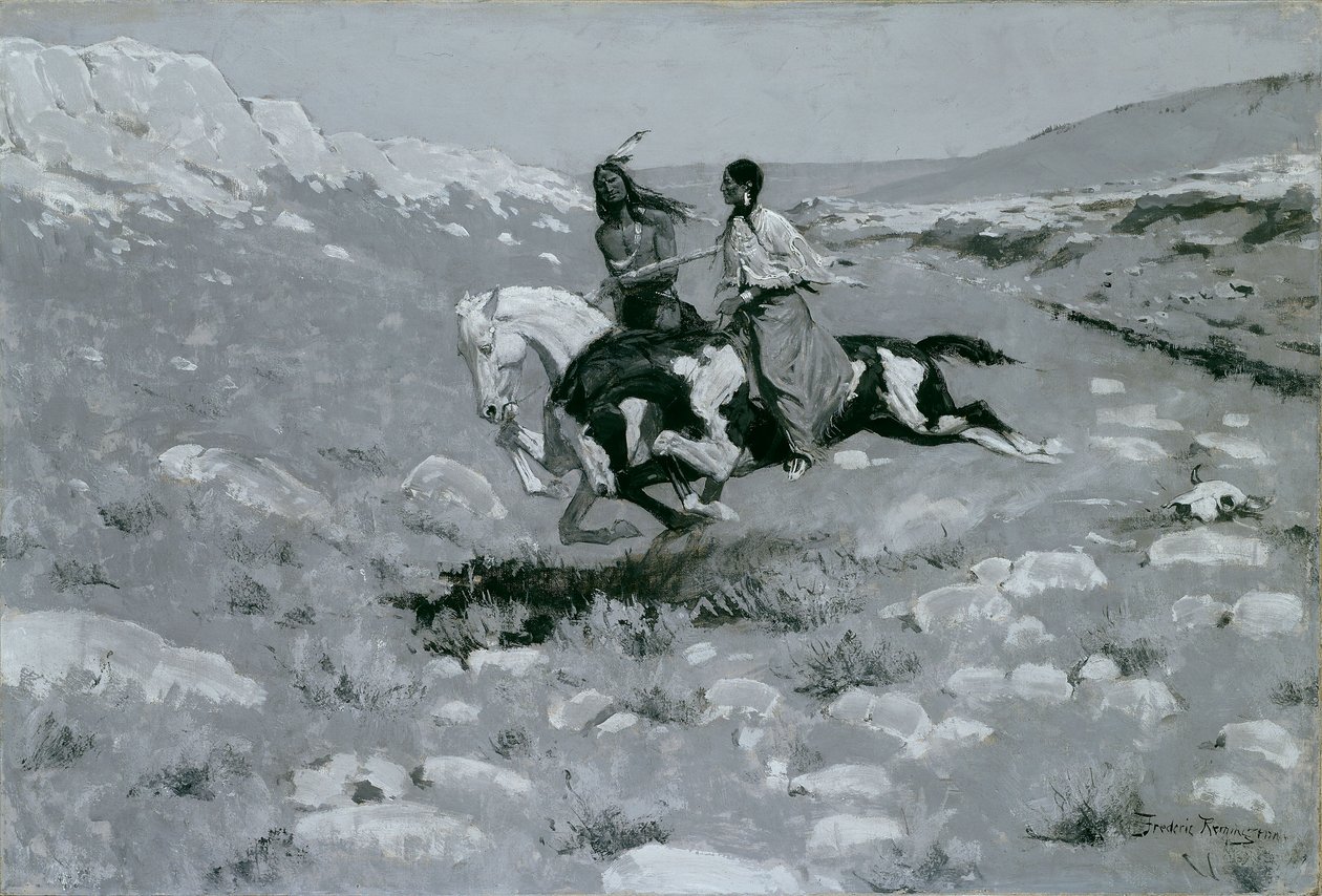 Seremoni for den raskeste hesten av Frederic Remington