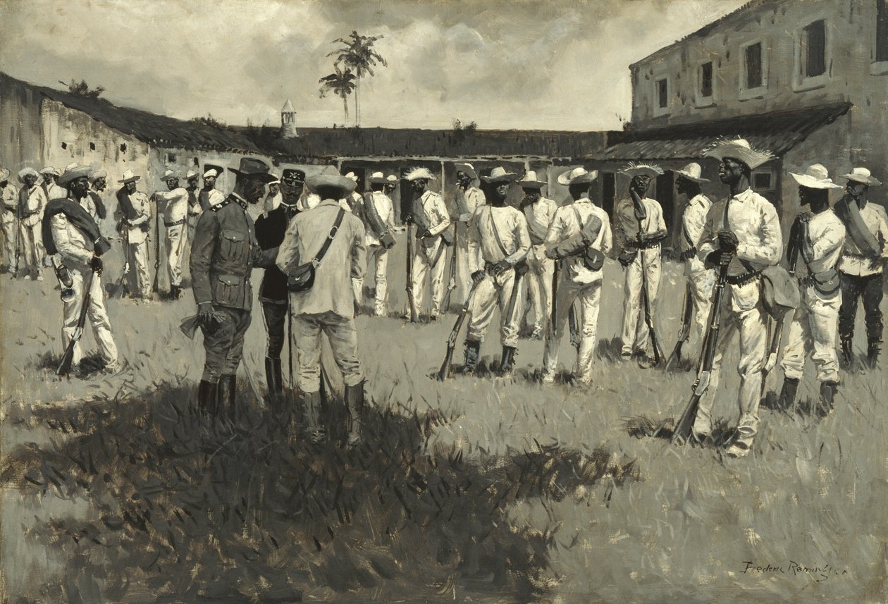 Oppløsning av Gomez-hæren, 1899 av Frederic Remington