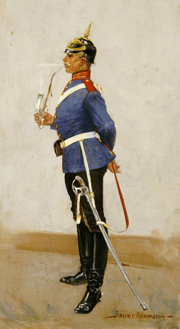 Infanterioffiser, full kjole av Frederic Remington