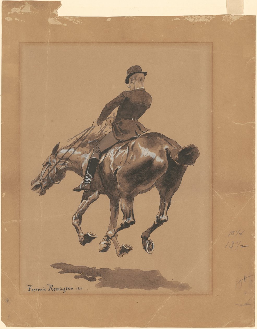 På Bridle Path, Central Park, New York av Frederic Remington