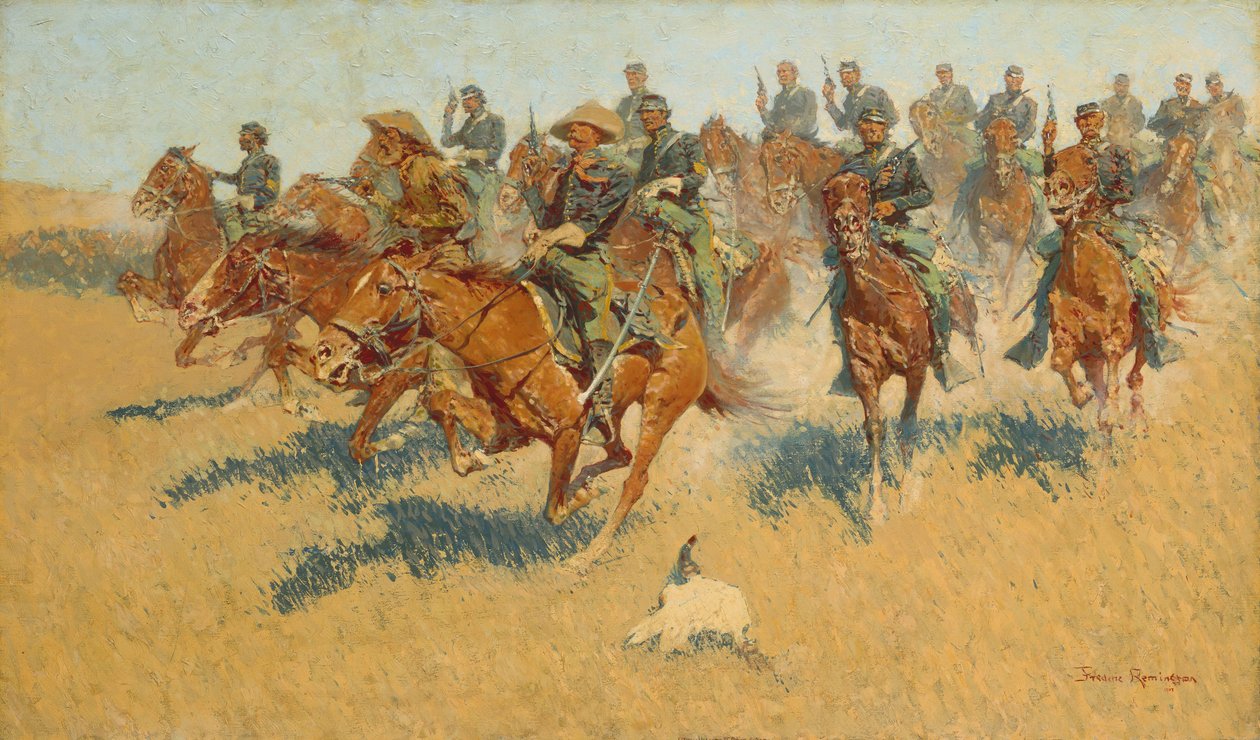 På de sørlige slettene, 1907. av Frederic Remington