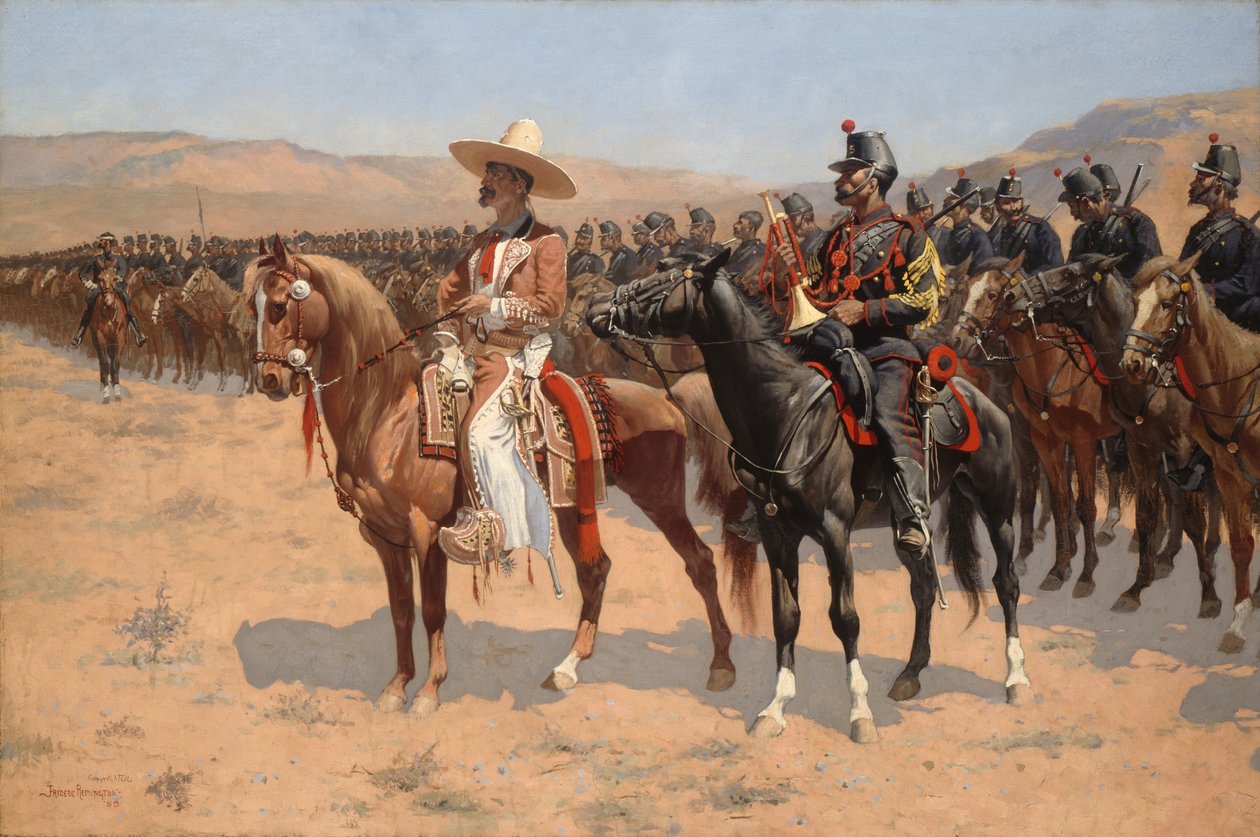 Den meksikanske majoren, 1889. av Frederic Remington