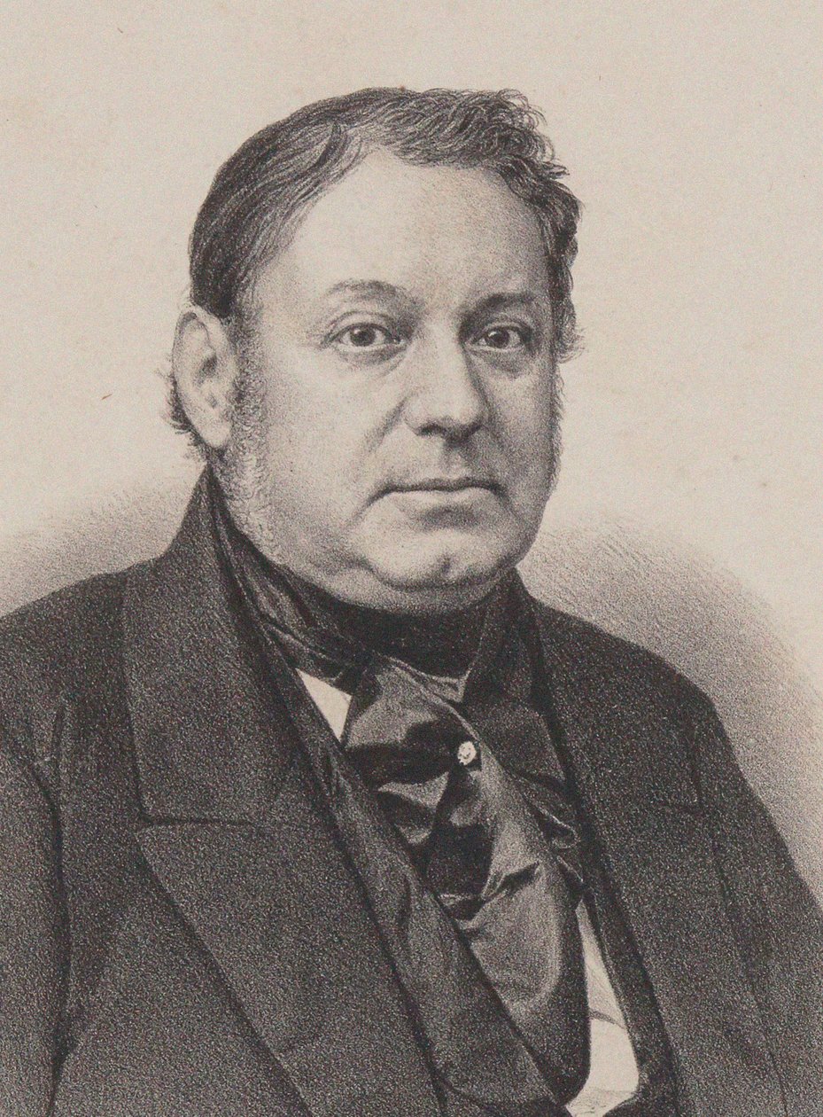 Portrett av pianist og komponist Amédée Méreaux 1802-1874. av Frederic Sorrieu